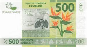 500 Francs French pacific territories p5b